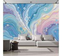 Papel Pintado 3D Líneas Patrones Burbujas 200 × 140 Cm Fotomurales Tejido No Tejido,Realismo Papel Tapiz Grande Murales Fotográfico Arte Fluido Abstracto Decoración De Paredes