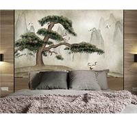 Papel Pintado 3D Paisaje De Pino Retro Papel Tapiz Fotomurales Moderno Murales -songqians-25307-400cmx280cm