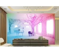 Papel Pintado 3D Paisaje Nevado De Piano Rosa Papel Tapiz Fotomurales Moderno Murales -songqians-13747-330cmx245cm