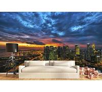 Papel Pintado 3D Paisaje Nocturno Papel Tapiz Fotomurales Moderno Murales -songqians-24637-330cmx245cm