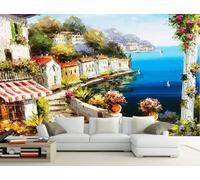 Papel Pintado 3D Paisaje Retro De La Ciudad De Dahai Papel Tapiz Fotomurales Moderno Murales -songqians-12081-300cmx210cm