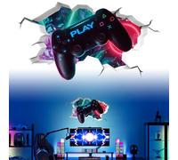 Papel pintado 3D para videojuegos, calcomanías de pared para niños, accesorios de dormitorio de niños, calcomanía de graffiti extraíble, vinilo personalizado, decoración de pared para adolescentes,