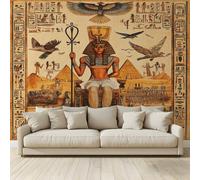 Papel pintado 3D personalizado Gran Mural de pared Estatua egipcia Arquitectura Papel pintado fotográfico Papel no tejido Dormitorio Salón Sofá TV Cafe Restaurante Hotel Fondo de Pared 250 x 175 cm