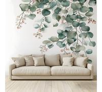 Papel pintado 3D personalizado Gran mural tranquilo eucalipto acuarela papel fotográfico papel no tejido dormitorio sala de estar sofá TV cafetería restaurante hotel fondo decoración de pared 300 x