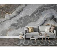 Papel Pintado 3D Personalizado Sin Costura,Textura De Mármol Mural Fotográfico Adecuado Para Salón Dormitorio Fácil De Instalar,Decoración Hogar Para Propietarios Españoles-312X219Cm
