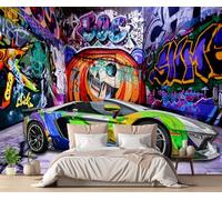 Papel Pintado 3D Pintadas Retro Tono Azul Papel Tapiz Fotomurales Moderno Murales -songqians-02826-430cmx300cm