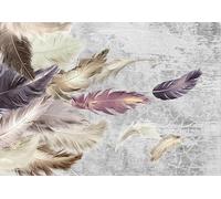 Papel Pintado 3D Pluma De Cemento Vintage Papel Tapiz Fotomurales Moderno Murales -331786 350x250cm