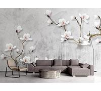 Papel Pintado 3D Ramas De Flores Retro Papel Tapiz Fotomurales Moderno Murales -songqians-21926-200cmx140cm