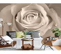 Papel Pintado 3D Rosas Blancas Papel Tapiz Fotomurales Moderno Murales -songqians-02335-330cmx245cm