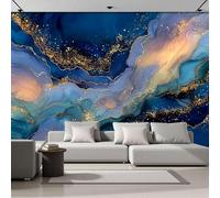 Papel Pintado 3D Textura Línea Lámina Oro 250 × 175 Cm Fotomurales Tejido No Tejido,Realismo Papel Tapiz Grande Murales Fotográfico Estilo Arte Fluido Decoración De Paredes