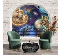 Papel Pintado Animales,Fotomural Ideas fantásticas sobre el espacio y el universo.,Papel Pintado No Tejido No Autoadhesivo,Decoración de Pared para Salón Dormitorio,Cola No Incluida,400x280cm