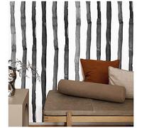 Papel Pintado Autoadhesivo Blanco y Negro,44.5 x 1000cm Papel Rayas Negras y Blancas Vinilo Autoadhesivo Geometric Vinilo Adhesivo para Muebles,Armarios,Libreria,Sala de Estar, Dormitorio,Cocina