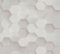 A.S. Création Papel pintado autoadhesivo con aspecto 3D, geométrico, gris y plateado, papel pintado gráfico autoadhesivo, 0,52 x 2,5 m, fabricado en Alemania