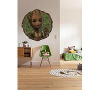 Papel pintado autoadhesivo de fieltro para pared, diseño de Groot Little Twig, tamaño 125 x 125 cm, para habitación infantil, Star Wars