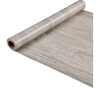 Papel pintado autoadhesivo de vinilo ligero de imitación de madera para muebles de cocina, gabinetes, estantes de mesa, aparador, cajón armario, calcomanía 40CMX3M