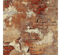 Papel Pintado Autoadhesivo Ladrillos Rojos Retro 45cm x 1500cm, Papel Pintado Pared Vinilo Autoadhesivo, Extraíble, Patrón De Ladrillo Marrón Rojizo para Pared, Armarios Baño, Muebles, Decoración