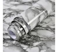 Papel Pintado Autoadhesivo Película autoadhesiva de mármol impermeable for restauración superficies encimera y gabinete cocina baño(Color 34,80cm x 5m)