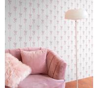 Papel Pintado Autoadhesivo Raya Arco Rosa Papel Pintado Pared Dormitorio Armario Muebles Sala de Estar Cocina Decoración Pelar y Pegar Impermeable Vinilo Pared 38.6x480.6 cm