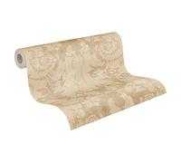 Papel Pintado Barroco History of Arts A.S. Création Papel pintado tejido no tejido 10.05 m x 0.53 m Beige Oro Fabricado en Alemania 376483 37648-3