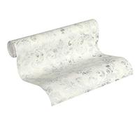 Papel Pintado Barroco Neue Bude 2.0 Ed.II Papel pintado tejido no tejido 10.05 m x 0.53 m Gris Plata Blanco Fabricado en Alemania de A.S. Création 374134 37413-4
