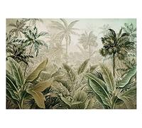 Papel Pintado Bosque Selva Tropical Naturaleza Salón Dormitorio 312x219 cm - Incluye Pegamento - Fotomurales Pared Tejido No Tejido Decorativos Murales Fotográfico XXL Moderno Decoración de Paredes
