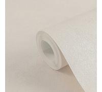 Livingwalls Hot Spots Papel pintado no tejido Unis 10,05 m x 0,53 m - Crema, blanco, metálico - Papel pintado con aspecto de yeso - 369246
