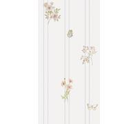 Papel pintado con flores, mariposas y rayas, en rollo, 50 cm x 150 cm, forro polar, diseño del autor Royal Rabbits