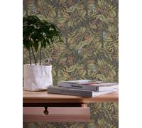 Papel Pintado Con Hojas & Flores En Florales Estilo Estructurado Mate -