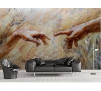 Papel pintado con relieve artístico de mármol a mano, fondo de pared para sala de estar, dormitorio, cafetería, mural, 3D, 200 x 140 cm