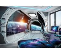 Papel Pintado Consalnet Azul Vista Tierra Desde El Espacio 312x219 Cm