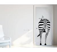 Papel pintado de cebra pegatinas de pared DIY arte abstracto apliqué de animales decoración de puertas decoración del hogar murales pegatinas interiores