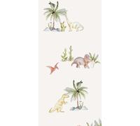 Papel pintado de dinosaurios, en rollo, 50 cm x 150 cm, forro polar, diseño del autor Royal Rabbits