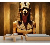 Papel pintado de Egipto con figuras de estilo egipcio antiguo, murales de pared para sala de estar, elegante, dormitorio, papel pintado de arte antiguo, mural, póster para sala de estar, dormitorio