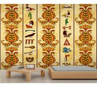 Papel pintado de Egipto con símbolos jeroglíficos del antiguo Egipto, murales para dormitorio, pájaros y plantas, papel pintado para sala de estar, papel pintado geométrico abstracto, papel de pared