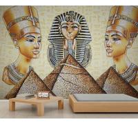 Papel pintado de faraones egipcios antiguos dioses egipcios, papel pintado personalizado, pirámide, templos, murales abstractos, jeroglíficos, símbolos, dormitorio, papel de pared para sala de estar