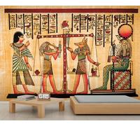 Papel pintado de faraones egipcios Anubis Horus para habitación de niños, papel pintado del antiguo Egipto, símbolos, jeroglíficos, escamas, papel de pared para dormitorio, póster, pintura, mural