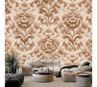 Papel pintado de flores de brocado, papel pintado de estilo retro, papel pintado decorativo para sala de estar, dormitorio, papel pintado fotográfico, 250 x 175 cm, efecto 3D