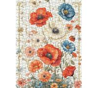 Papel Pintado De Flores Puzzle 5000 Piezas, Rompecabezas Adultos Puzzle, Desafiante Puzzles de Juego de, Entretenimiento Juego Educativo para Toda la Familia, para Regalo Decoración BXHZW7-919