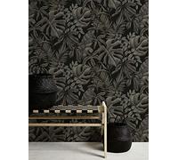 Papel Pintado De La Selva Greenery A.S. Création Papel pintado tejido no tejido 10.05 m x 0.53 m Verde Blanco Fabricado en Alemania 372813 37281-3