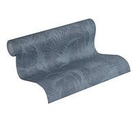 Papel Pintado De La Selva New Walls Cosy & Relax A.S. Création Papel pintado tejido no tejido 10.05 m x 0.53 m Azul Fabricado en Alemania 373965 37396-5