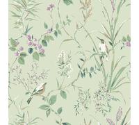 Papel pintado de Mariko Mint/Plum