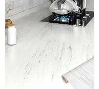 Papel pintado de mármol, papel contacto autoadhesivo for encimera cocina, multicolor, 60cm x m(Style E-thickened,60cm*20m)