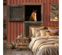 Papel Pintado De Mural Seda -Animales salvajes caballo - 200x140cm - Estilo fotográfico realista Acuarela Decorativos Murales Papel Tapiz Fotográfico Dormitorio Oficina Hotel Spa