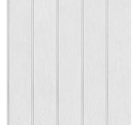 Papel pintado de paneles de madera perlado Belgravia - Moderno, realista, contemporáneo, de tendencia - Blanco