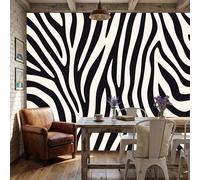 Papel pintado de papel no tejido,Rayas de cebra geométricas abstractas Animales salvajes y sexys,150x105cm,Fotomurales Decorativos Papel tapiz fotográfico Dormitorio Para la sala -fácil de instalar