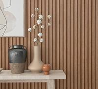 Papel pintado de sepia a rayas clásicas, WALLCOVER no tejido para salón y dormitorio 10,05 x 0,53 m