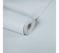 Papel Pintado de Vellón Azul Claro Monocromo Mate con Diseño Texturizado