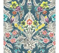 Papel pintado despegable en color verde azulado Summer Love de NuWallpaper NU3037 Multicolor