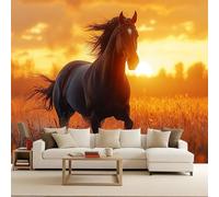 papel pintado dormitorio 500x280cm Caballo De Potencia papel pintado infantil niña Serie Libertad Salvaje Decoración Rápida para Mural Creativo Cabecera Póster Gigante Salón Dormitorio