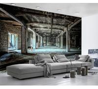 Papel Pintado Edificios De Fábricas Retro Fotomurales Decorativos Pared 3D Papel Tapiz Paredes Murales Wallpaper -MW258259-400cmx280cm